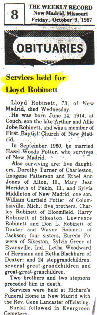 newspaper obit